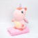 Soft toy "Unicorn", with a blanket, pink color