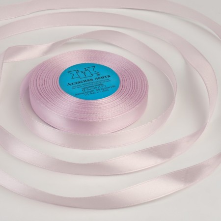 Satin tape, 12 mm × 33 ± 2 m, lilac color