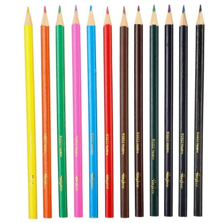 Color pencils, 12 colors, trihedral, transformers-3