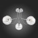 Ceiling EVOLUCE lamp. Sle102502-03. BACA. 3x40 watts, E14, 61x61x31 cm, chromium color