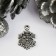 Decor for creativity Metal "Snowflake" silver 1.8x1.2 cm