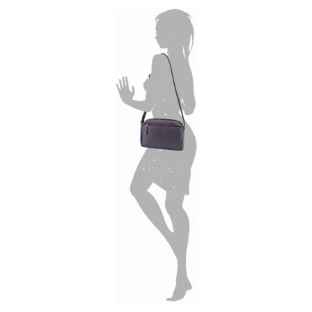 Female bag, artificial leather, purple 27x9x20 cm-1