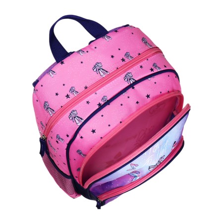 School backpack 38 x 27 x 17, ergonomic back, Devente Attomex Basic, Ballet, Pink 70334440-8