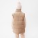 Children's minaku vest, beige color, height 134 cm