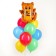 A set of balloons “Kitik-wizard”, foil, latex, 9 pcs.