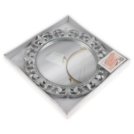 Wall mirror "gloss", D mirror surface 21 cm, silver color-4
