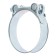 The clamp zein English, diameter 74-79 mm, width 24 mm, galvanized