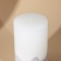 Interior candle white with concrete, bottom gold, 13 x 7 cm