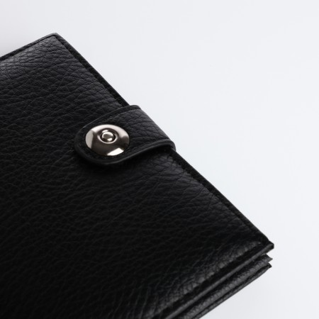Cover for car documents and passports on a magnet, black color-3