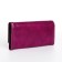 Women's wallet on the button, purple color