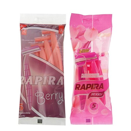 Disposable razor machines Rapira Berry, 2 blades, 5 pcs-4