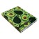 A notebook on the rings of A5 120 sheets in the Calligrata "Avocado" cage, cover 7BC, without cutting down under the rings, offset unit