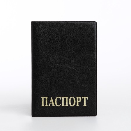 Cover for passport, black color-1