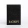 Cover for passport, black color