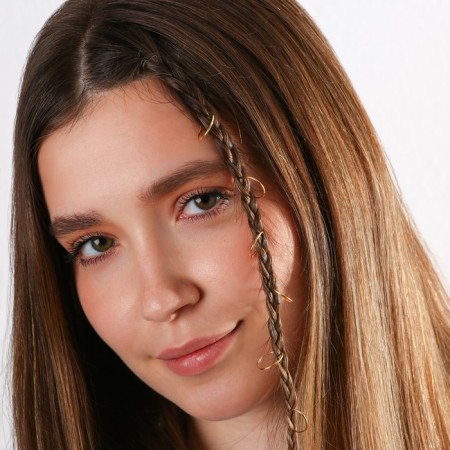 Hair clips piercing "be yourself", 6 pcs.-4