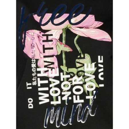 Women's sweatshirt, size XXS, black color-3