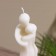 Candle "Hir" 4x4x15 cm, paraffin