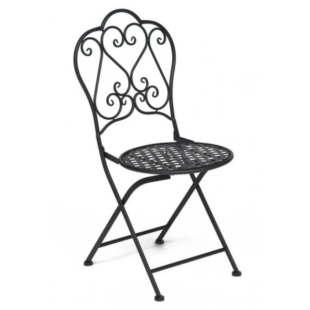 SECRET de MAISON LOVE CHAIR Steel alloy, 43x48x91cm, black