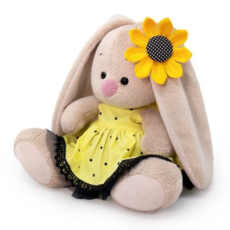 Soft toy "Bunny Mi in the Sunflower Supervision", 15 cm-1