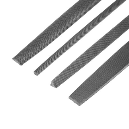 A set of tundra files, steel U10, notch No. 2, plastic handles, 200 mm, 4 pcs.-2