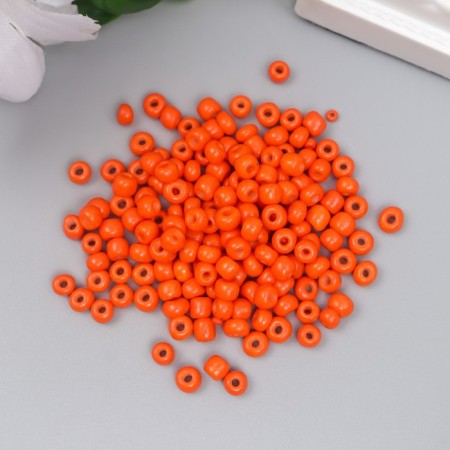 Round beads 6/0 "Orange Neon" 20 g-1