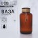 Vase for flowers, brown, 1000 ml.
