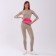 Lightning waist bag, 2 pockets, pink color