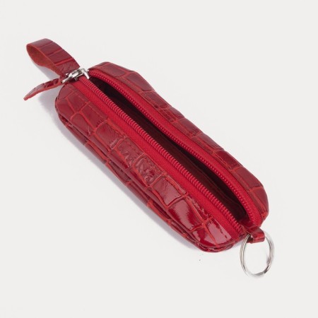 Key of zipper, length 14.5 cm, ring, red color-1