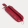 Key of zipper, length 14.5 cm, ring, red color