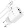 Network charger Borofone BA53A, 2XUSB, 2.1 A, Lightning cable, 1 m, white