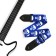 Music Life guitar belt, 60-117x5 cm, skulls on blue