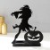 Summary Metal for 2 candles "Halloween. Monster with pumpkin" black 18x13.5x6 cm