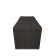 Puff with a lid and weighting, 800 × 400 × 420 mm, lunar matting, Coffee color