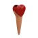 The irrigator "heart", 14 × 4.6cm, color mix, set 4 pcs.