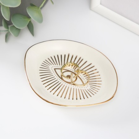 Souvenir ceramic stand for the ring "from the evil eye" 11x8.5x1.6 cm-1