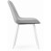 Stool on a metal frame Baoine used metal/velor, white/gray 50x55x83 cm