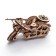 Wooden designer, prefabricated model "M72 motorcycle"