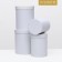 Set of round boxes 4 in 1 23 x 23 x 25 - 15 x 15 x 20 cm white