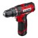 Drill-shurubover bison, battery, 2x1.3 ah, BZP, 0.8-10 mm, 0-350/0-1300 rpm