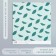 Scrapbooking paper "Avocado leaves" density 180 g 15.5x17 cm