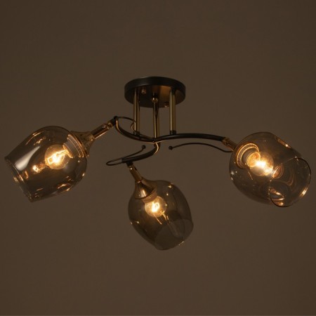 Chandelier N5031/3 COF+FGD coffee/gold 3x60W E27 60x60x24cm-2