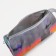 Lightning cosmetic bag, gray/turquoise color