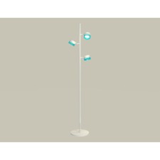 Floor's lamp with composite crystal Ambrella Light, XB9812251, GX53 LED 12 W, white sand, blue