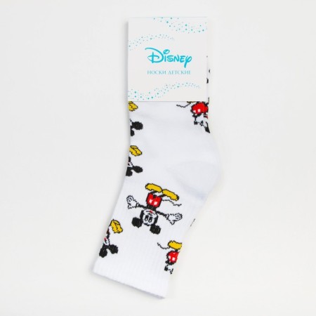 Socks for the boy "Mickey Mouse", Disney, 20-22 cm, white color-4