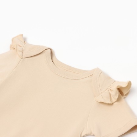 Body Children with ruffles Minaku "Nature", beige color, height 62-68 cm-1