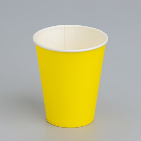 Paper glass "yellow" 165 ml, diameter 70 mm