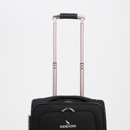Small suitcase 20 ”, lightning department, code castle, 3 wheels, 2 outer pockets, black color-5