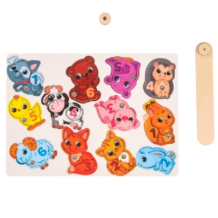 Magnetic fishing for children "animals"-1