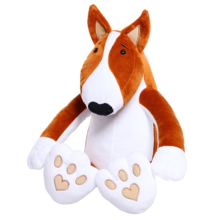 Soft toy "dog", chocolate color, 25 cm-1