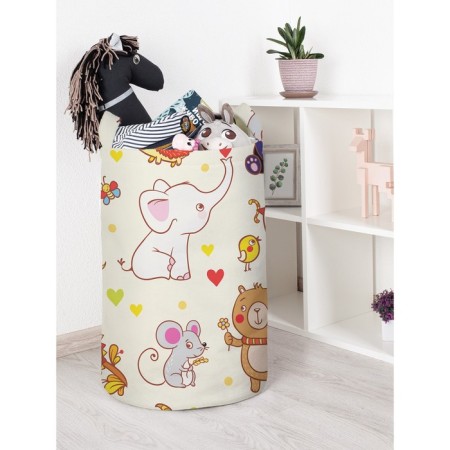Basket for toys "Gray card, size 40x60 cm
